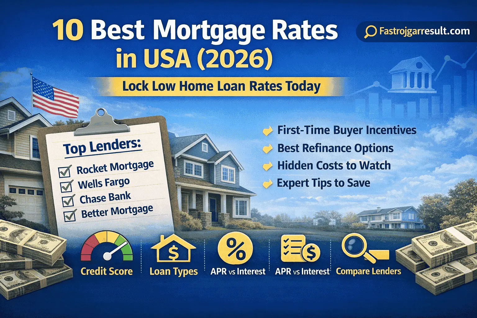10 Best Mortgage Rates in USA (2026) – Lock Low Home Loan Rates Today
